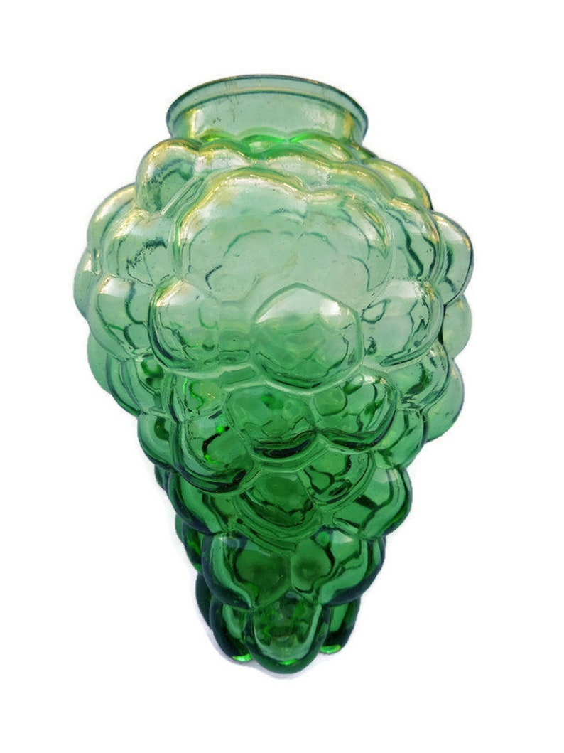 Grape Cluster Glass Swag Lamp Shade Vaseline Green Glass Etsy