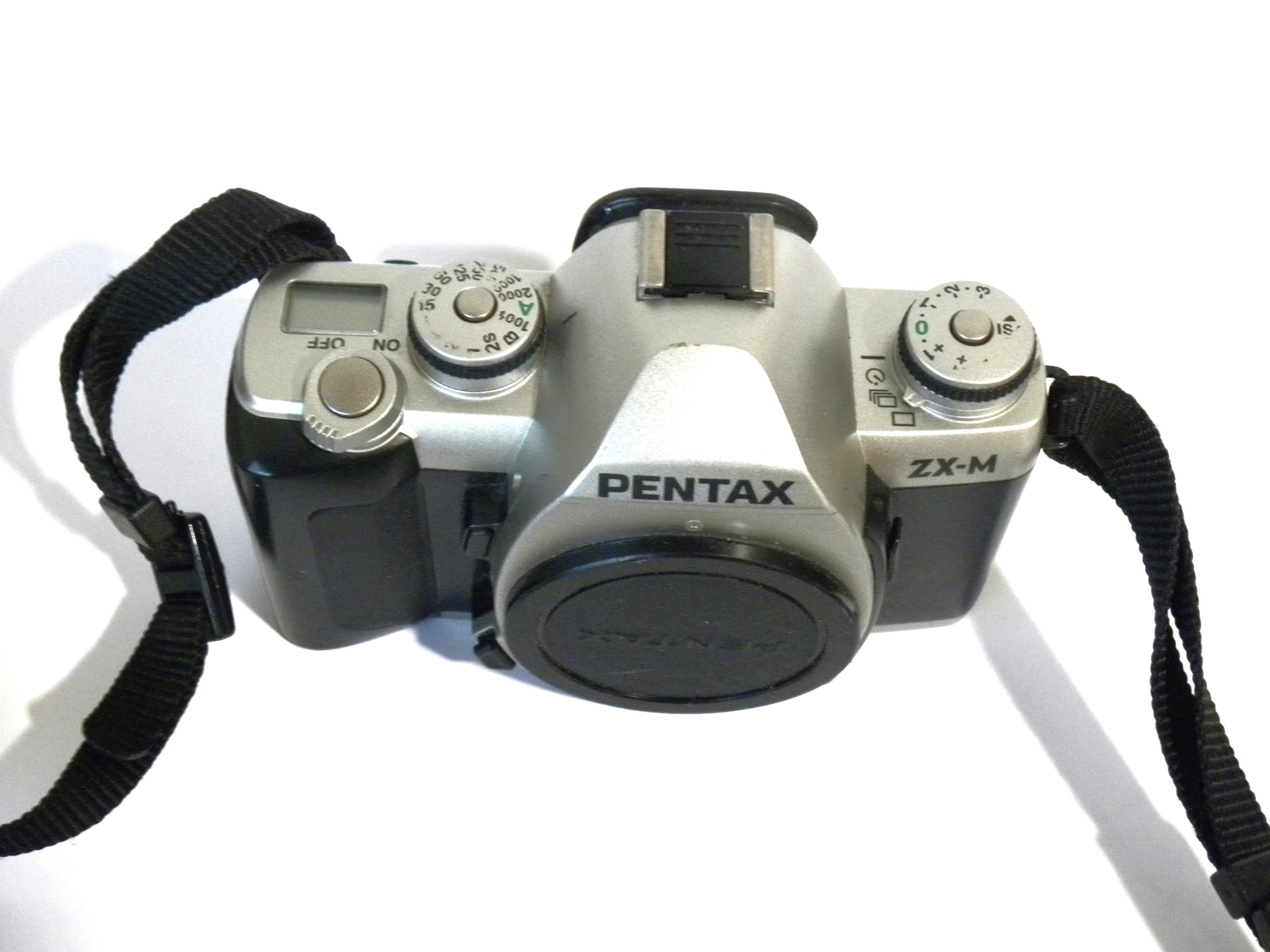 Pentax 35mm ZX-M SLR Camera W Straps, Works Well. Great