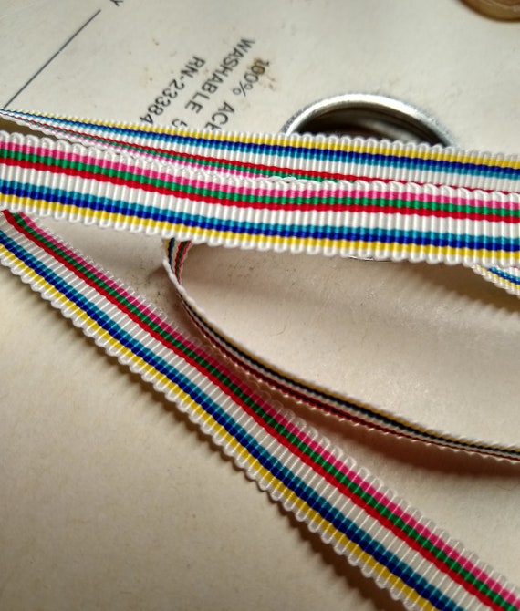5 Yds,grosgrain Ribbon,striped Ribbon,ribbon for Crafts,ribbon for Bows,ribbon  by the Yard,sewing Ribbon,ribbon for Hair Bows,fabric Ribbon. 