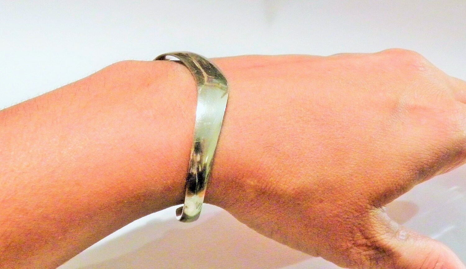 Sterling Silver Wave Cuff Bracelet Cuff Wave Modern Bracelet | Etsy