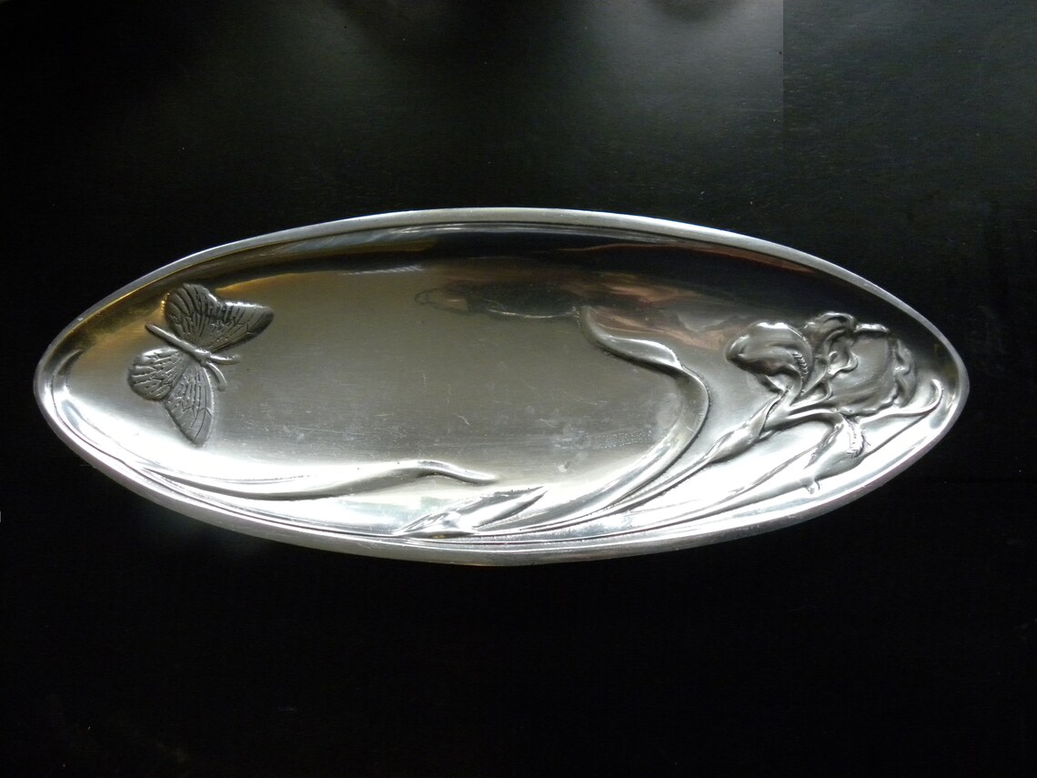 Large Lenox Silver Platter Lenox Oval Silver Tray Platter Etsy
