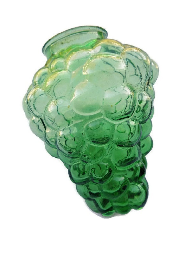 Grape Cluster Glass Swag Lamp Shade Vaseline Green Glass Etsy