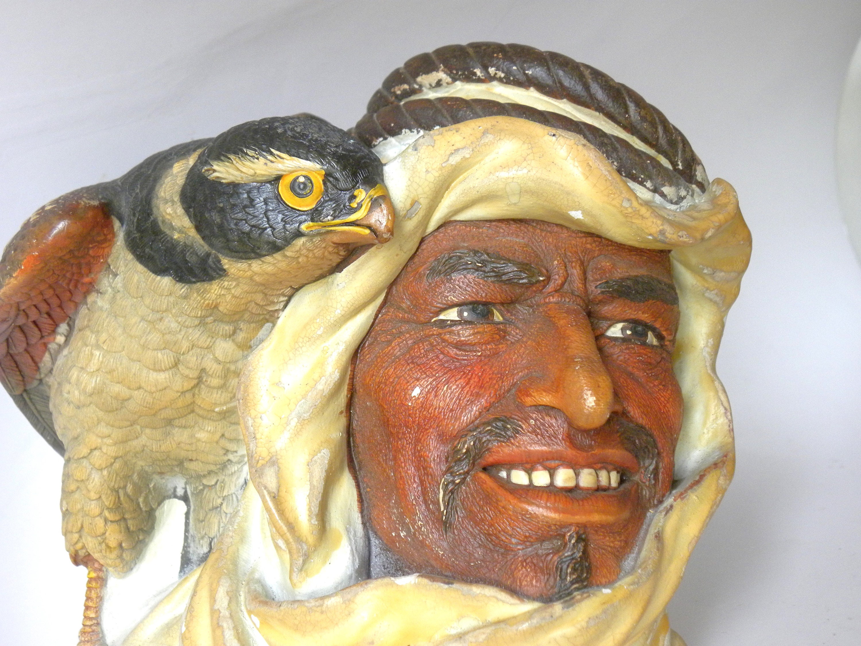 Bosson Chalkware Head 