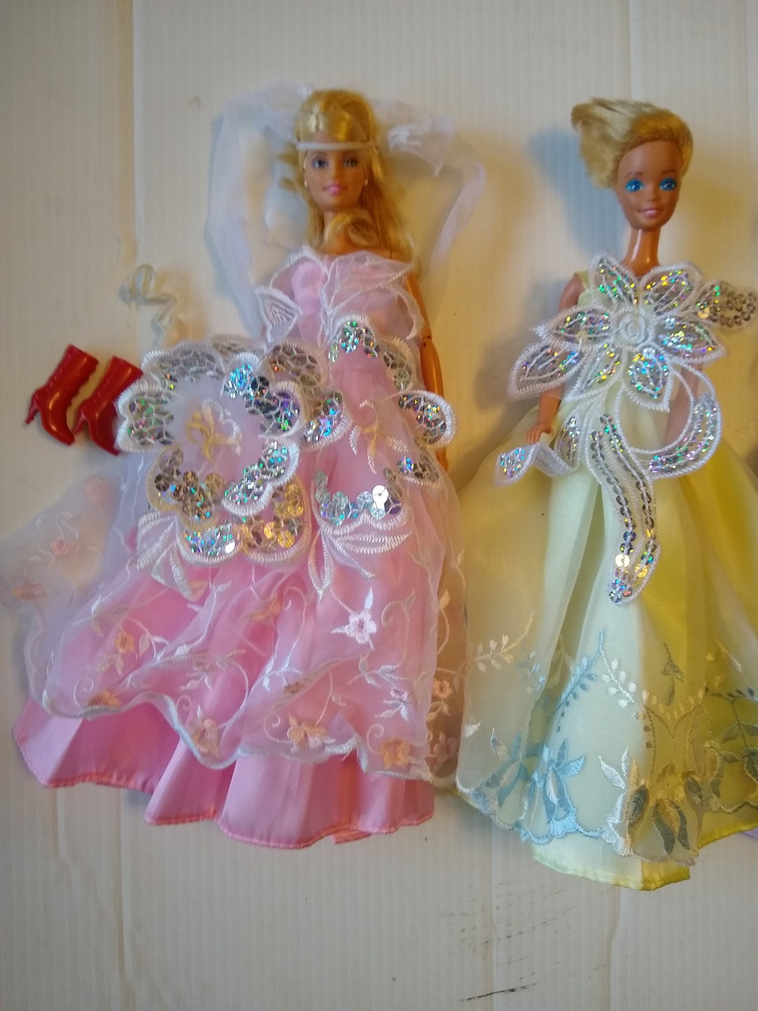 Malibu Barbie Scarf Sequin And Bead Dress