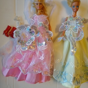 Handmade Barbie Gown: Purple Sequin Lace Dress OOAK