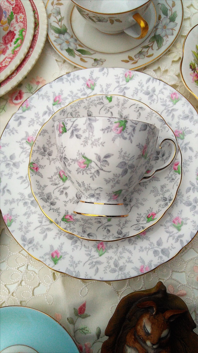 Tuscan Fine English Bone China Tea Cup & Saucer 3 Trio Set Etsy