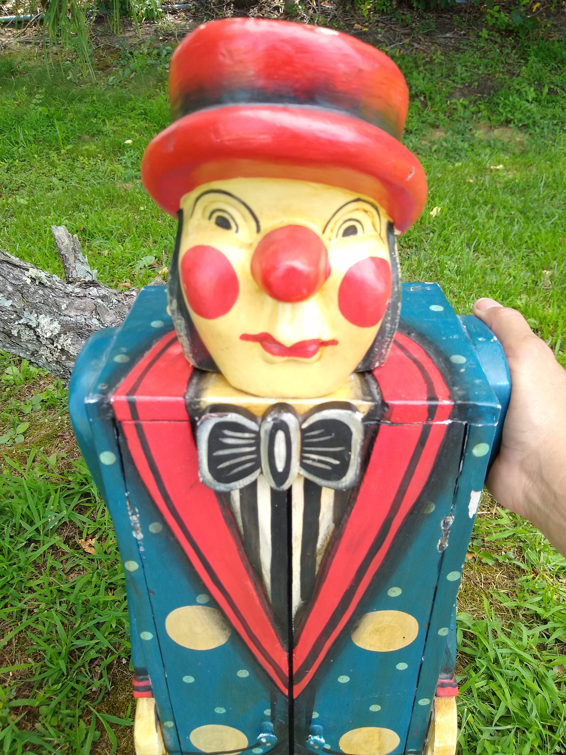 ◉9/1迄◉アンティーク 気球 ピエロ AERIAL CLOWNS 陶器 アンティーク 気球 ピエロ AERIAL CLOWNS 陶器 インテリア レトロ