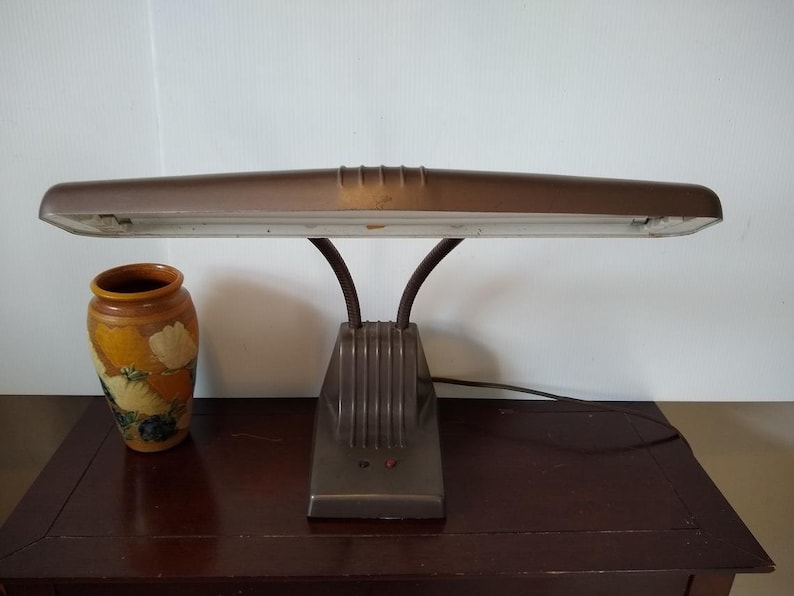 Vintage Dazor 1000 Desk Lamp Industrial Metal Drafting Desk Etsy