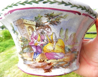 【 Lille 1767 】フランス製 陶磁器 恋人【 E.DUC 】 Lille 1767 】フランス製 陶磁器 恋人【 E.DUC 】