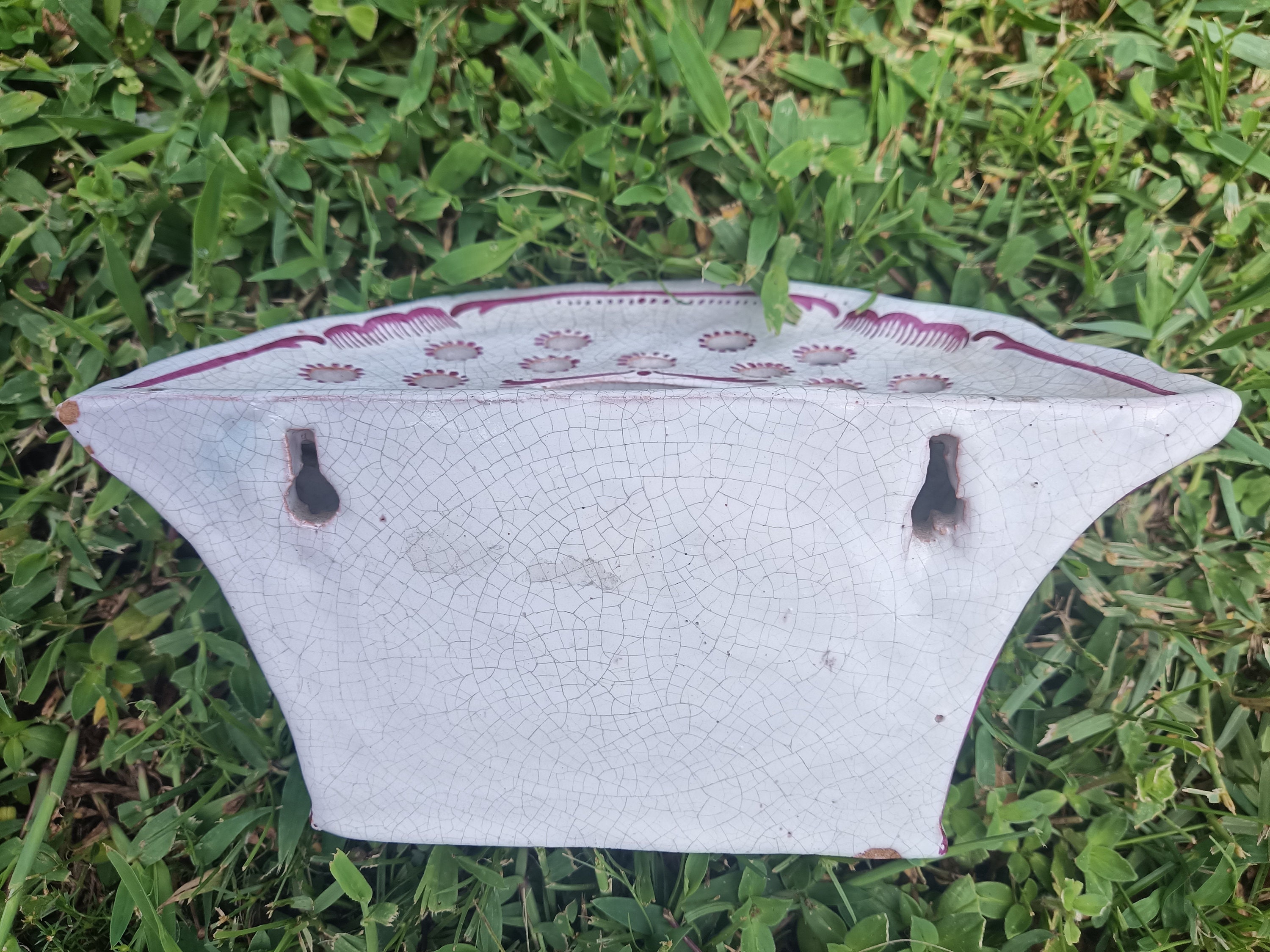 French Faience Bough Pot Lille 1767 Bouquetière, 18th