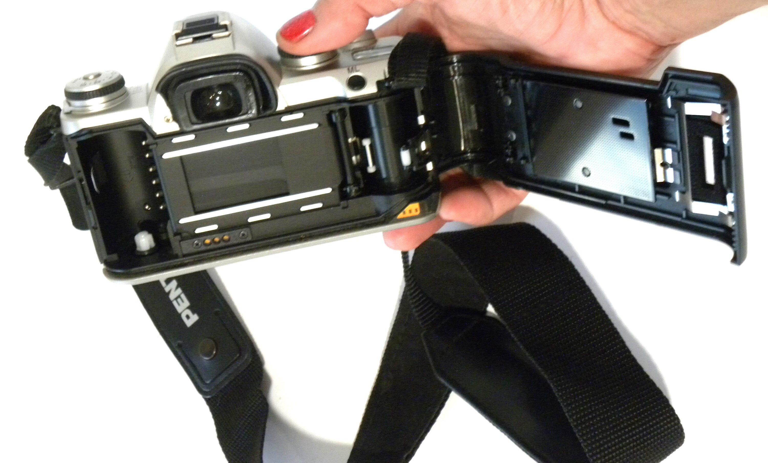 Pentax 35mm ZX-M SLR Camera W Straps, Works Well. Great