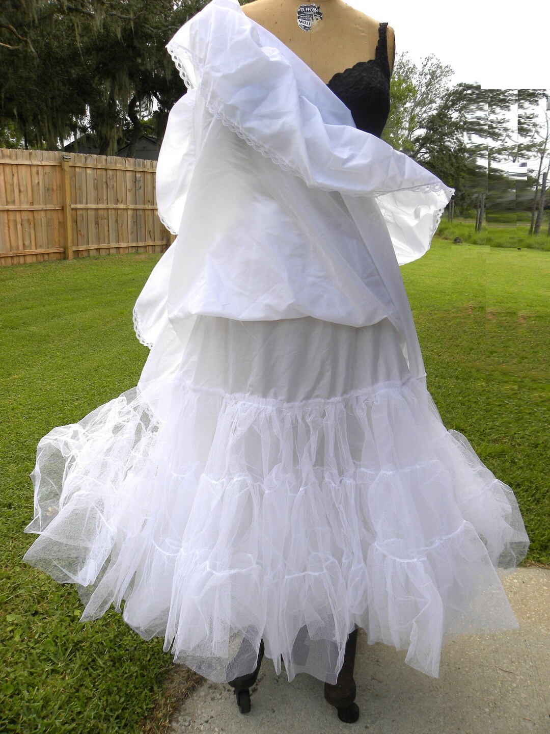 Tulle Crinoline Vintage Petticoat Wedding Dress Un... - Vicedeal - Foto 3