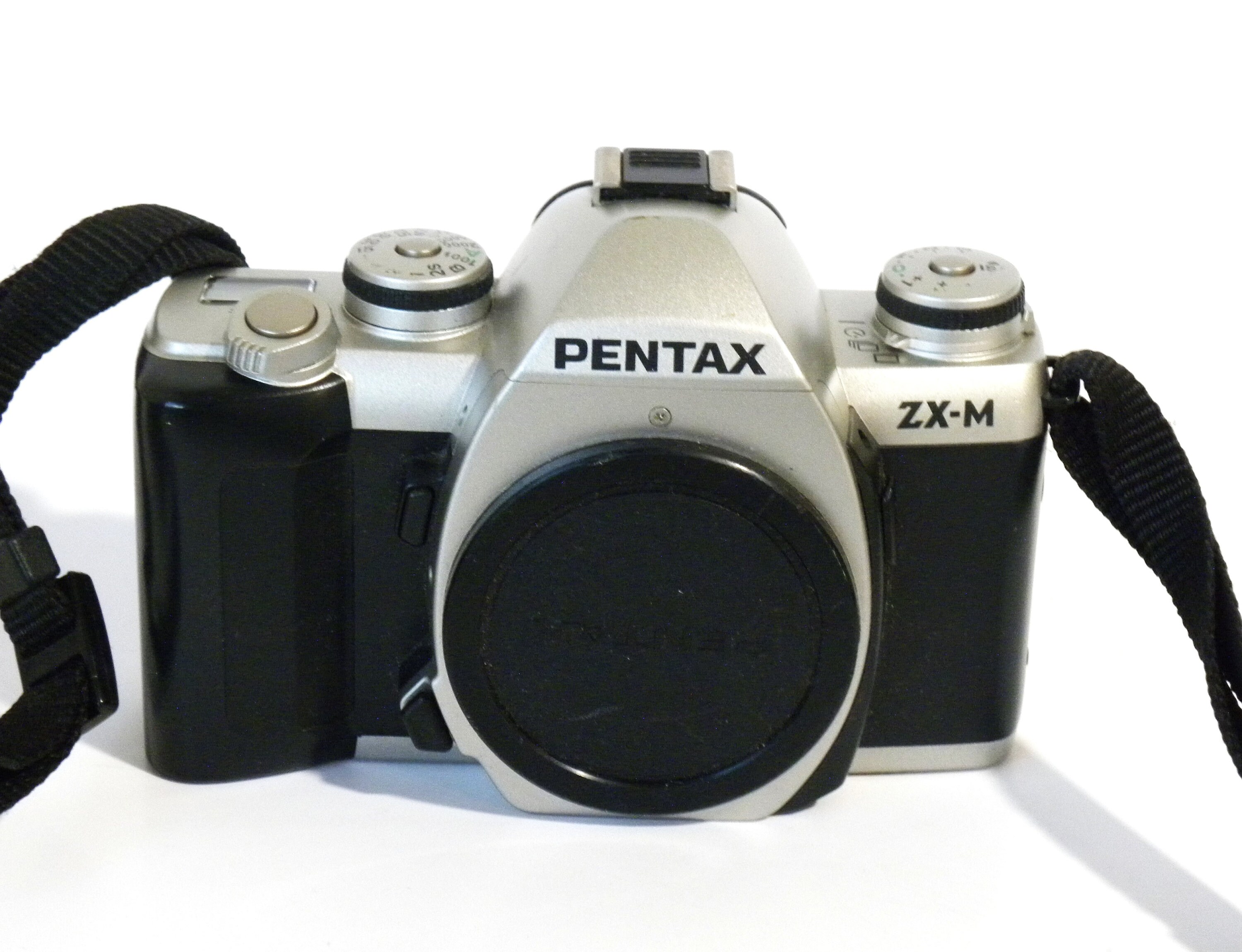 m-Style Pentax 35mm ZX-M SLR Camera W Straps, Works Well. Great