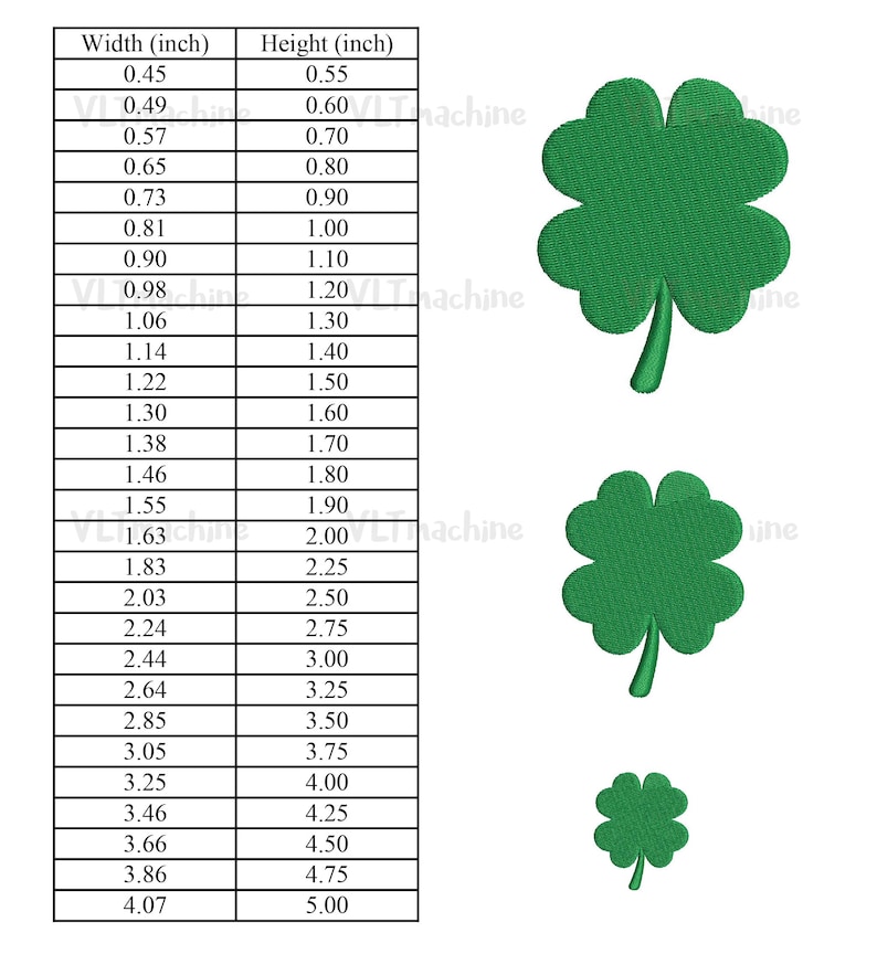 Mini Clover Embroidery, Shamrock Embroidery File, St Patricks Day ...