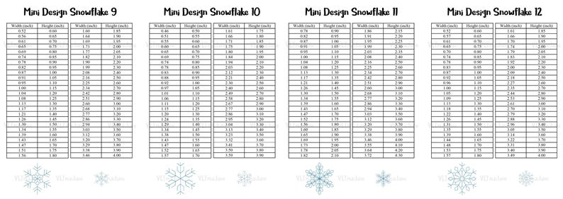 Set Mini Snowflakes Embroidery, Mini Snowflakes Run Embroidery , Set ...