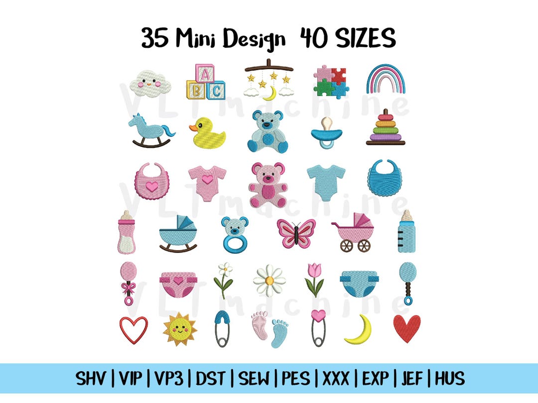 Mini Embiodery Set Set Mini Baby Embroidery, Mini Baby Embroidery, Set Baby Birth Machine ...