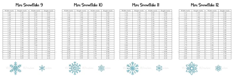 Set Mini Snowflakes Embroidery, Mini Snowflakes Embroidery , Set ...