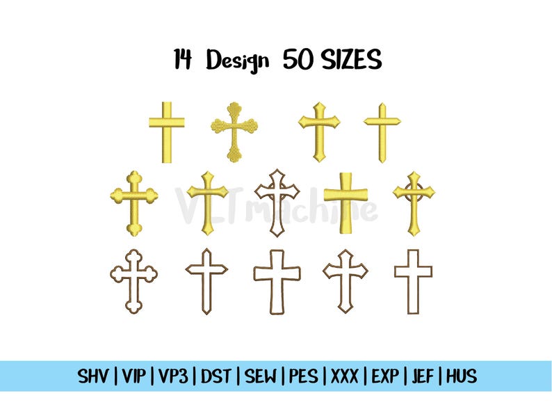 Mini Cross Pattern Set Mini Cross Embroidery, Set Cross Embroidery, Mini Cross Machine ...