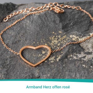 Friendship bracelet with heart symbol-gift idea bracelet heart rose jewelry for anniversary gift-personal gift bracelet woman