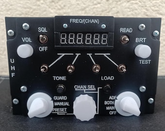Panel de radio y TACAN del F-14 para DCS World