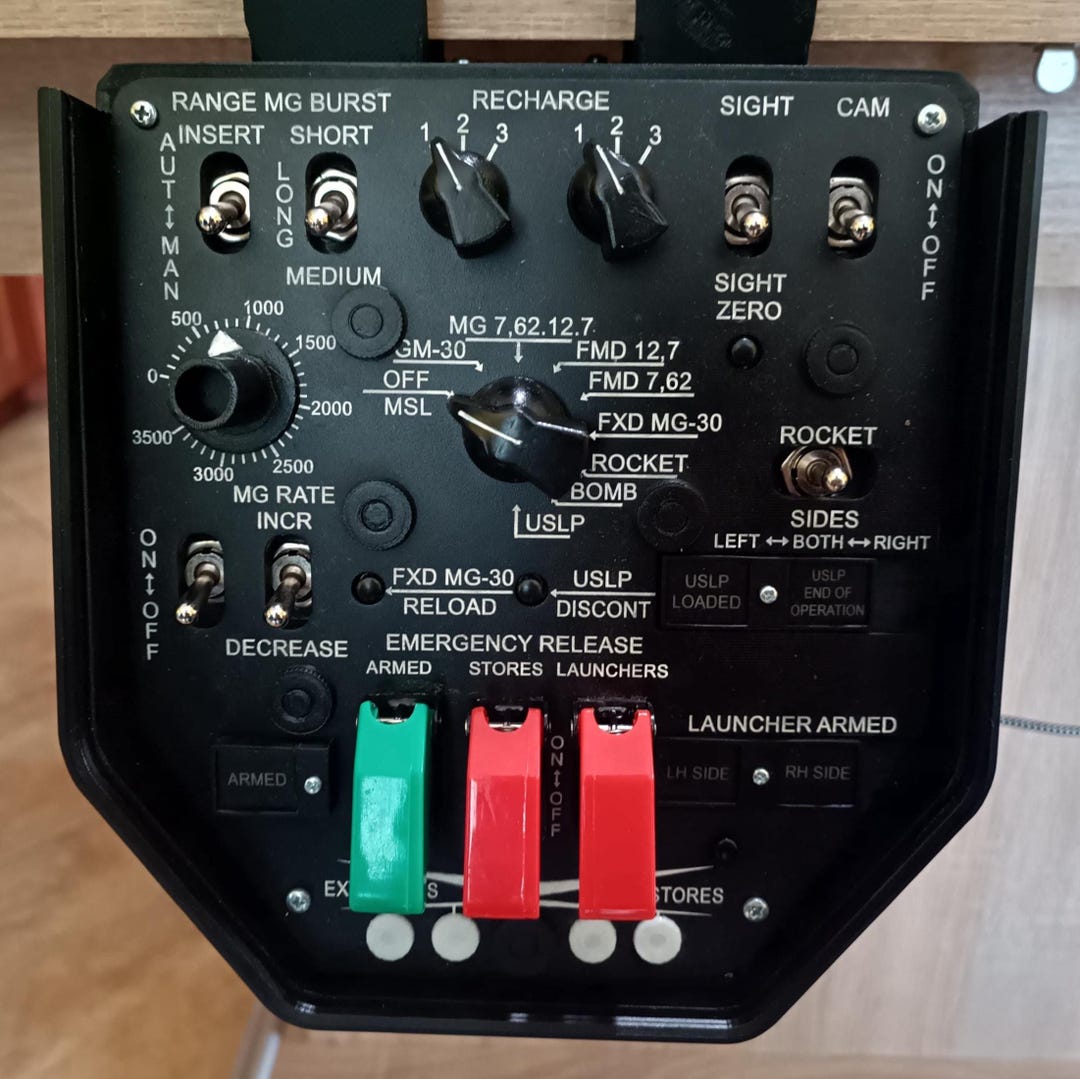 Mi-24p Hind Weapon Control Panel for DCS + Desk Mount Included - Etsy