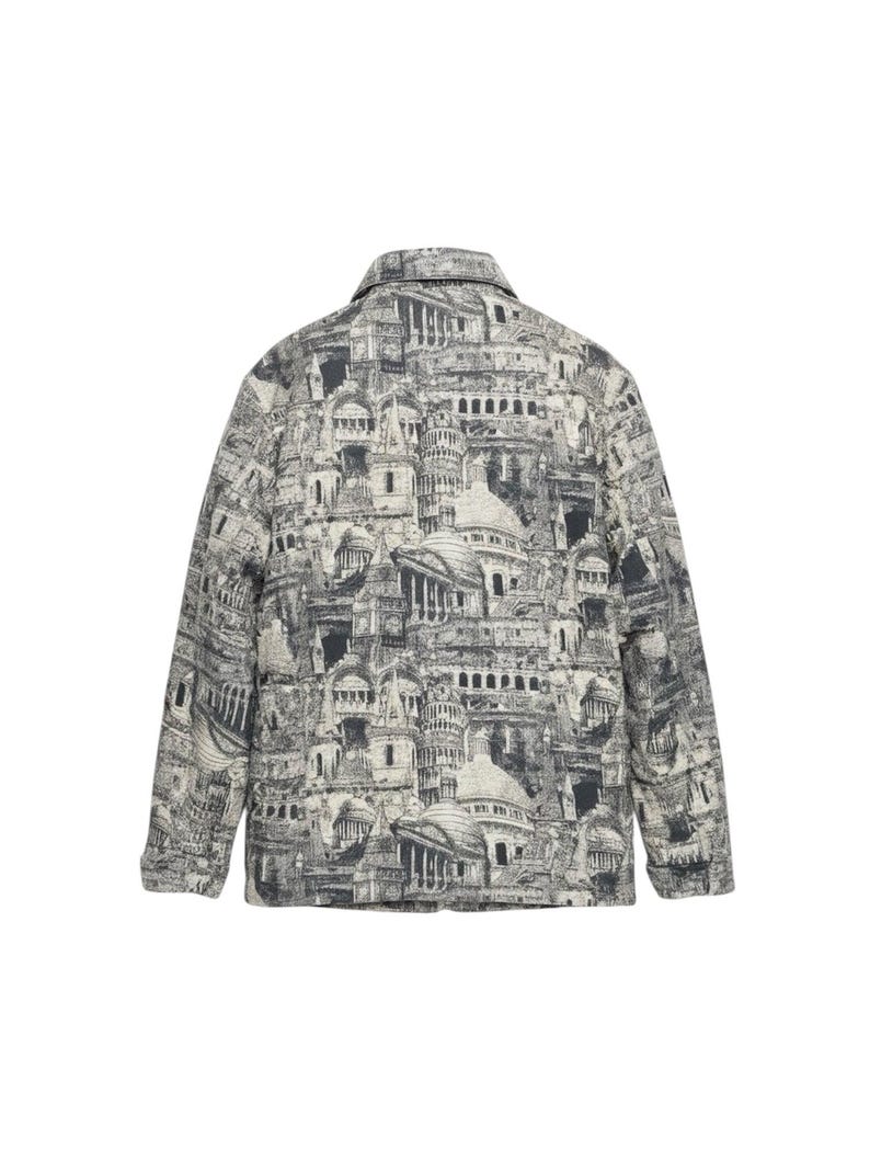 European Architecture Inspired Canvas Jacket image 3