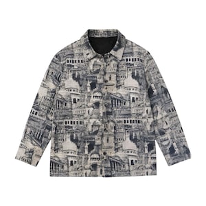 European Architecture Inspired Canvas Jacket image 1