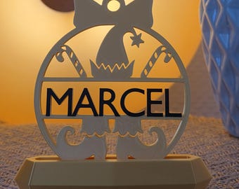 Personalisierte Wichtel Weihnachtskugel, personalisierte Christbaumkugel, Weihnachts Deko, Christbaum, Elf on the Shelf, Weihnachtsbaum