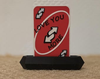 Liebe Geste - Love you more - Uno reverse Karte - romantisches Geschenk für Sie - Kollegin Abschied - Abschiedsgeschenk Karte