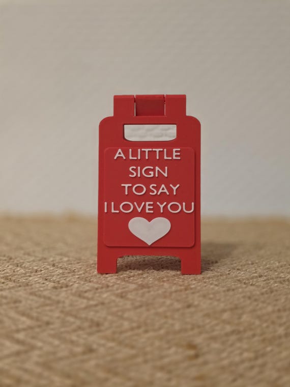 I love you - Schild - Geschenk für Sie - kleine Aufmerksamkeit - Geschenk für Ehemann- Herz Deko - Liebe - Geschenk für Ihn
