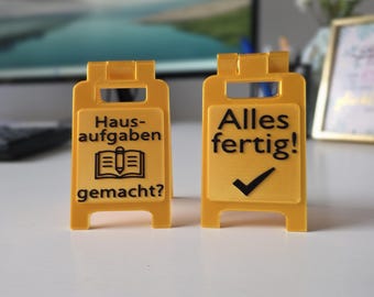 Hausaufgaben - Routinenplaner - für Schüler - Grundschule - Einschulung - Aufgabenhilfe - Kinderzimmer - Grundschulkinder - Mittelstufe