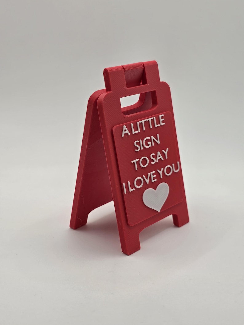 I love you - Schild - Geschenk für Sie - kleine Aufmerksamkeit - Geschenk für Ehemann- Herz Deko - Liebe - Geschenk für Ihn image 3