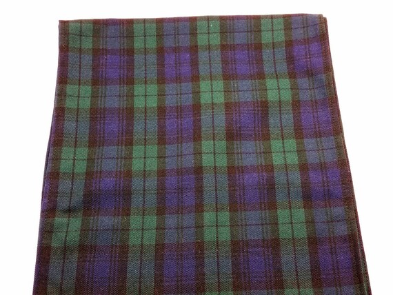 black watch tartan table runner