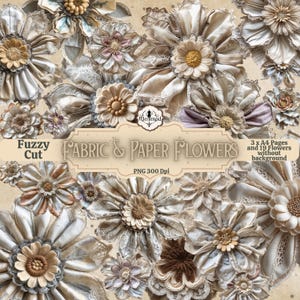 Fabric and Paper Flowers