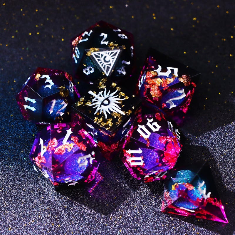 Dnd Dice Mystery Full Set - Etsy