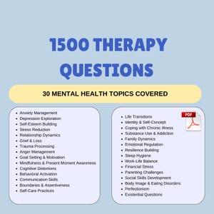 1500 therapievragen en -instructies: werkboek psychotherapie (pdf-download)
