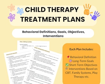 Plans de traitement pédiatriques : guide DSM-5, outils du thérapeute (PDF)