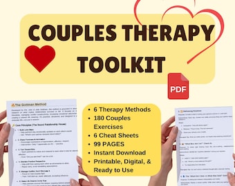 Couples Therapy Exercises: Gottman, EFT, CBT Workbook (PDF)
