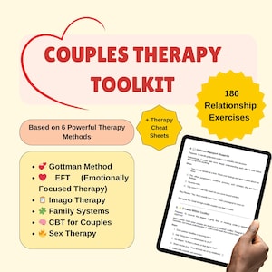 Couples Therapy Bundle, Relationship Exercises PDF, Relationship Couple Workbook, Marriage Counseling Printable, Couple Therapy Intervention
