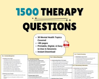1500 preguntas y sugerencias de terapia: recurso de asesoramiento en salud mental (descarga digital)