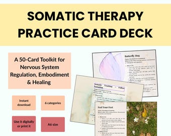 Baraja de Terapia Somática: Regulación del Sistema Nervioso (PDF y Canva)