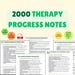 2000 Therapy Progress Notes, Counselling Documentation Templates Guide ...