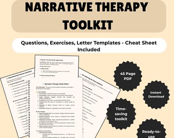 Narrationstherapie-Toolkit: Fragen, Übungen & Briefvorlagen (45-seitiges PDF)