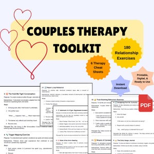 Parterapiövningar: Gottman, EFT, KBT-arbetsbok (PDF)