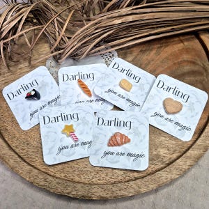 Pines de comida divertidos | Croissant, queso, galletas, baguette y pastel | Insignias bonitas para chaquetas y mochilas | Regalos para amantes de la comida