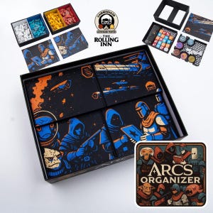 Arcs Insert | Board Game Organizer | Fits Sleeved Cards
