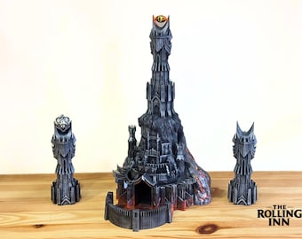 Dice Tower – Eye of Darkness | Hand Painted 3D Printed Dice Roller | Dungeon Master Gift