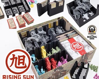 Rising Sun Insert | Board Game Organizer | Fits Sleeved Cards