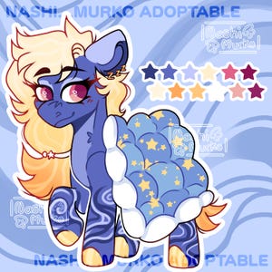 Pony Adopt Stardust slumber | Digital Pony Reference Sheet