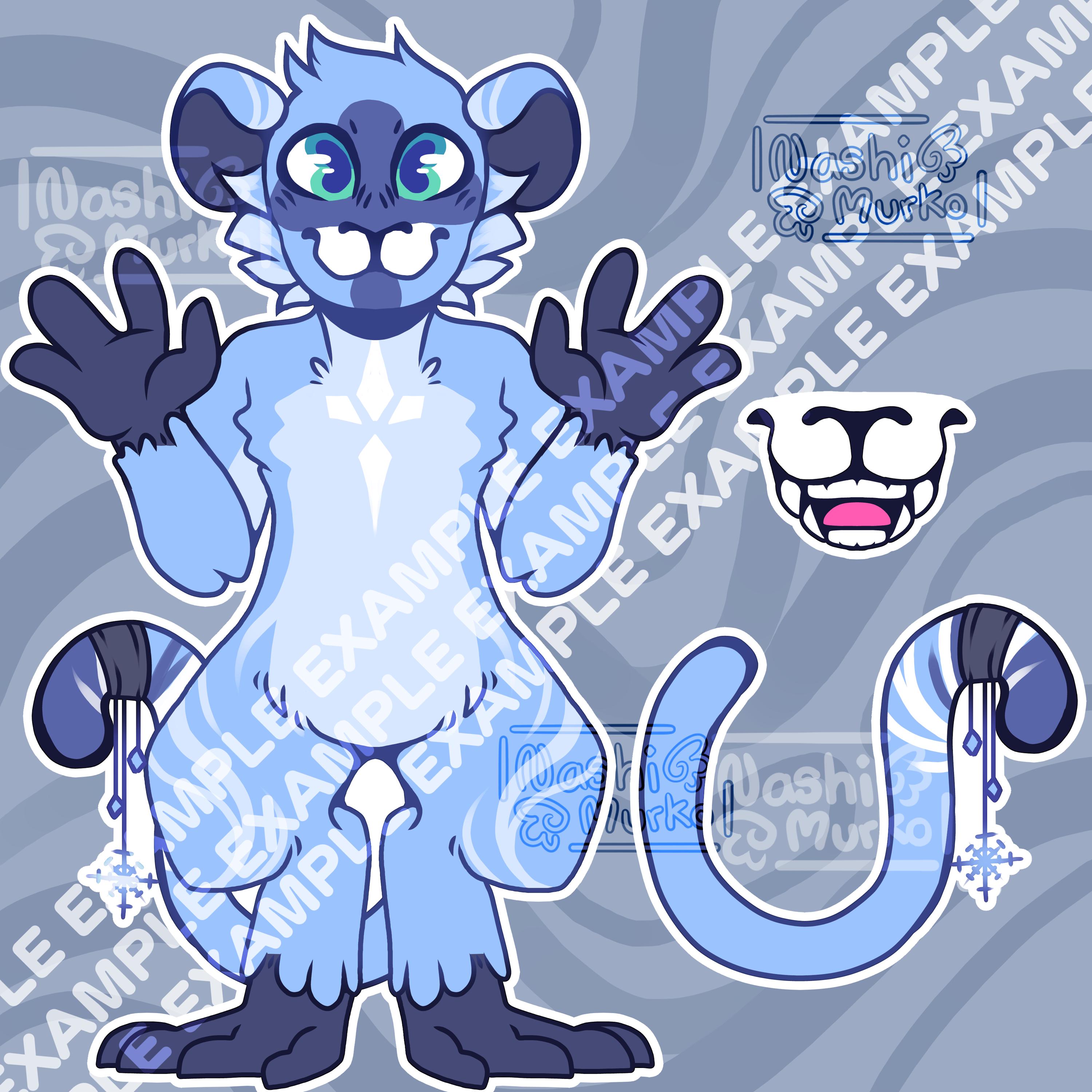 Monkey Fursona Reference Sheet Base | Furry Line Art & Base - Etsy